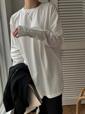 「WILLFULLY（ウィルフリー）のアイテム（トップス）」を使った、hara sayakaさん（レディース・156cm）の春コーディネート