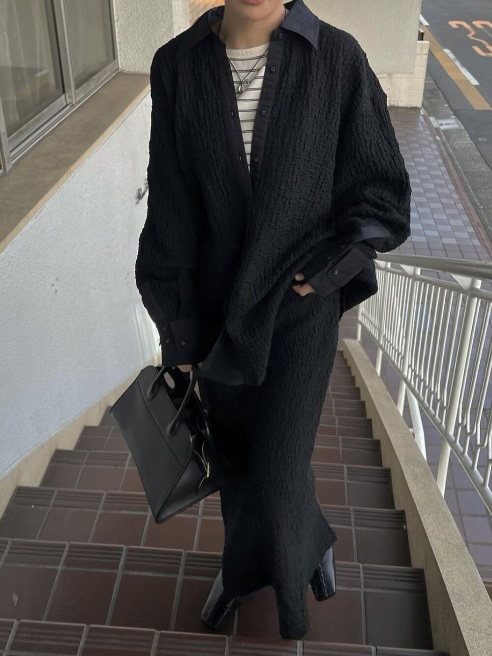 WILLFULLY（ウィルフリー）の「double design cuffs matelasse relax 