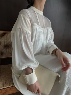 「JIL SANDER（ジルサンダー）のアイテム」を使った、hara sayakaさん（レディース・156cm）の春コーディネート
