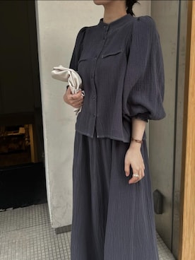 「WILLFULLY（ウィルフリー）のアイテム」を使った、hara sayakaさん（レディース・156cm）の春コーディネート