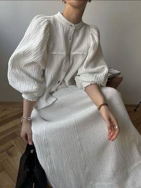 「WILLFULLY（ウィルフリー）のアイテム」を使った、hara sayakaさん（レディース・156cm）の春コーディネート