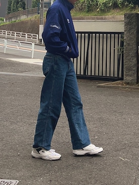 「adidas（アディダス）のアイテム（スタジャン）」を使った、KOYOさん（メンズ・170cm）の秋コーディネート