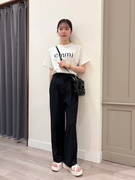 「ORiental TRaffic（オリエンタルトラフィック）のアイテム（ショルダーバッグ）」を使った、a y a n o さん（レディース・156cm）の夏コーディネート