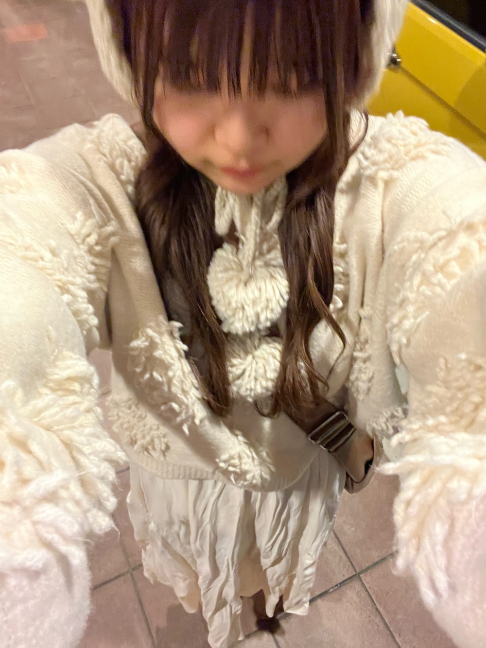 もしゃもしゃフリンジさゆり染め
