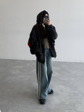 「NOT4NERD（ノットフォーナード）のアイテム」を使った、みれいさん（レディース・150cm）の秋コーディネート