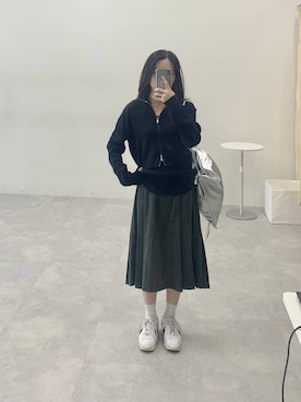 【韓国ファッション】ひざ下スカート グレー 楽天市場】夏 韓国風 制服 スカート【全2色】タイト スカート