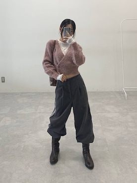 「BITTER CELLS（ビターセルズ）のアイテム」を使った、みれいさん（レディース・150cm）の秋コーディネート