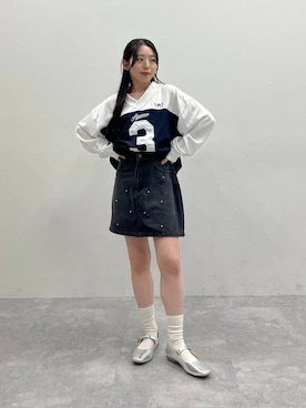 「3.3 Field Trip （3.3フィールドトリップ）のアイテム」を使った、みれいさん（レディース・150cm）の春コーディネート