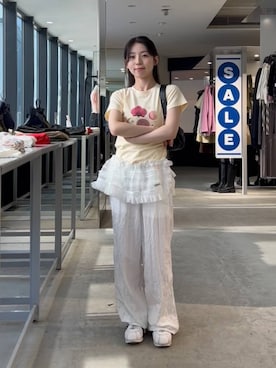 「ALICE MARTHA（アリスマシャ）のアイテム」を使った、みれいさん（レディース・150cm）の夏コーディネート