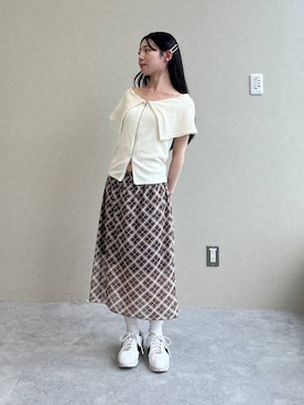 「3.3 Field Trip （3.3フィールドトリップ）のアイテム」を使った、みれいさん（レディース・150cm）の夏コーディネート