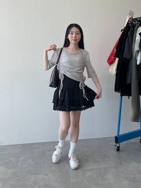 「3.3 Field Trip （3.3フィールドトリップ）のアイテム」を使った、みれいさん（レディース・150cm）の春コーディネート