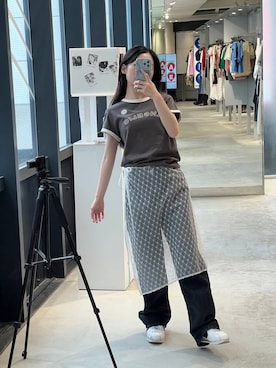 「DEARSTALKER（ディアストーカー）のアイテム」を使った、みれいさん（レディース・150cm）の夏コーディネート