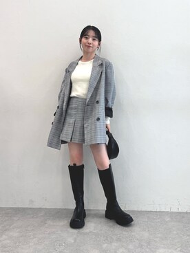 「ALAND（エーランド）のアイテム（ジャケット/アウター）」を使った、みれいさん（レディース・150cm）の秋コーディネート