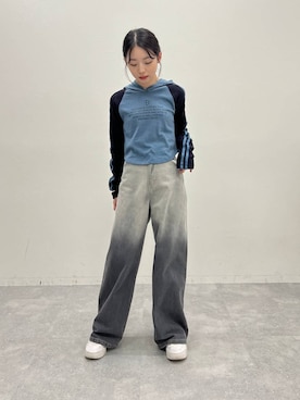 「NIKE（ナイキ）のナイキ エア フォース 1 PLT.AF.ORM ウィメンズシューズ / Nike Air Force 1 PLT.AF.ORM Women's Shoes＜22-29cm 展開＞（スニーカー）」を使った、みれいさん（レディース・150cm）の冬コーディネート