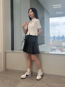 「MAGPIEROBIN（マグパイロビン）のアイテム」を使った、みれいさん（レディース・150cm）の夏コーディネート