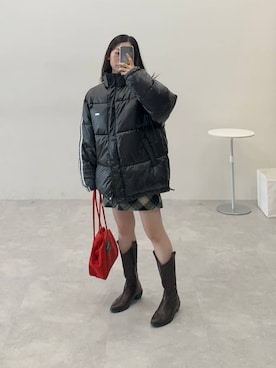 「アイテム（ダウンジャケット/コート）」を使った、みれいさん（レディース・150cm・20代）の秋コーディネート