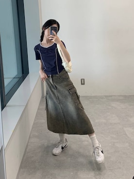 「3.3 Field Trip （3.3フィールドトリップ）のアイテム」を使った、みれいさん（レディース・150cm）の夏コーディネート