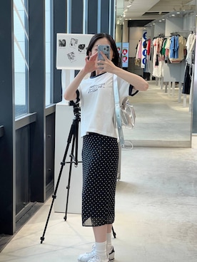 「ALAND（エーランド）のアイテム」を使った、みれいさん（レディース・150cm）の夏コーディネート