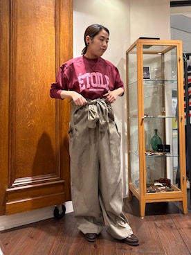 「アイテム（つなぎ/オールインワン）」を使った、sawada.さん（レディース・169cm）の冬コーディネート