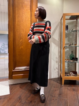 「FIL DE FER（フィルデフェール）のアイテム」を使った、sawada.さん（レディース・169cm）の冬コーディネート