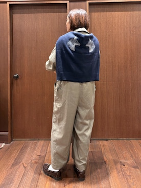 「アイテム（オールインワン・サロペット）」を使った、sawada.さん（レディース・169cm）の秋コーディネート