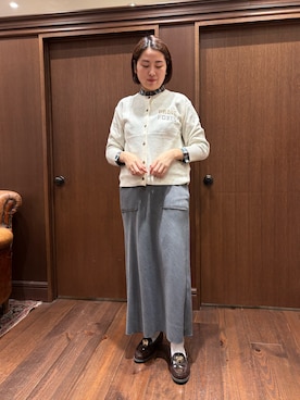 「NOMBRE IMPAIR（ノンブルアンペール）のアイテム（ニット/セーター）」を使った、sawada.さん（レディース・169cm）の秋コーディネート