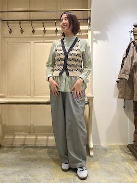 「FIL DE FER（フィルデフェール）のアイテム」を使った、sawada.さん（レディース・169cm）の春コーディネート