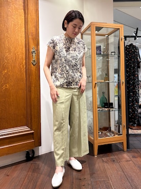 「NOMBRE IMPAIR（ノンブルアンペール）のアイテム（トップス）」を使った、sawada.さん（レディース・169cm）の夏コーディネート