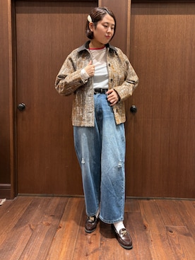 「アイテム（その他アウター）」を使った、sawada.さん（レディース・169cm）の秋コーディネート