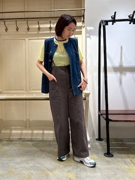 「FIL DE FER（フィルデフェール）のアイテム」を使った、sawada.さん（レディース・169cm）の春コーディネート