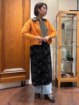 「NOMBRE IMPAIR（ノンブルアンペール）のアイテム（ニット/セーター）」を使った、sawada.さん（レディース・169cm）の秋コーディネート