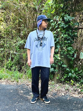 「チャイハネ（チャイハネ）のアイテム（バンダナ/スカーフ）」を使った、ikoka_89さん（メンズ・172cm）の夏コーディネート