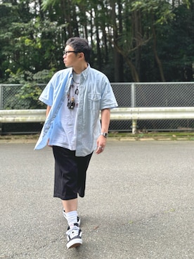 「アイテム（デニムパンツ）」を使った、ikoka_89さん（メンズ・172cm・30代）の夏コーディネート