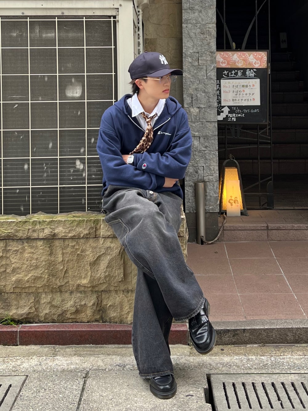 c-boy style(No.46)ストリートシックコーデ80sナイキフレアPT