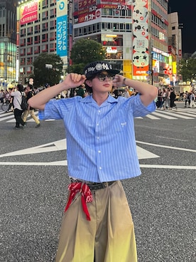 「アイテム（ウォレットチェーン）」を使った、Masaki/政貴さん（メンズ・165cm）の夏コーディネート