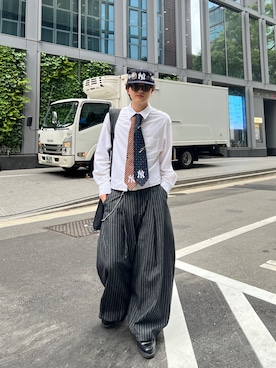 「アイテム（ネクタイ）」を使った、Masaki/政貴さん（メンズ・165cm）の秋コーディネート