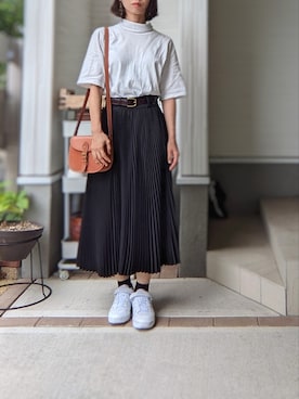 「THE NERDYS（ザ ナーディーズ）のアイテム」を使った、cauxacuyさん（レディース・163cm）の秋コーディネート