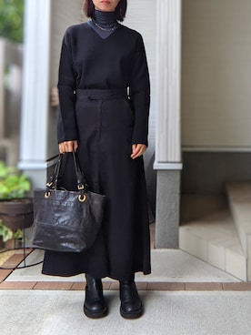 「annak（アナック）のアイテム」を使った、cauxacuyさん（レディース・163cm）の秋コーディネート