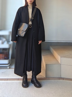 「モノートーン」｜cauxacuyさん（レディース・163cm）の冬コーディネート