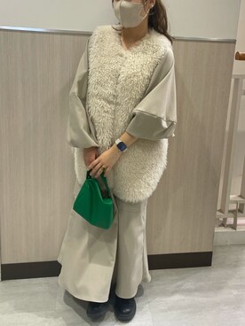 「titivate（ティティベイト）のアイテム（ハンドバッグ）」を使った、yunさん（レディース・157cm）の秋コーディネート