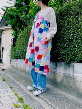 「Levi’s ENGINEERED JEANS（リーバイスエンジニアジーンズ）のアイテム」を使った、Sasami‪🌱‬さん（レディース・172cm）の夏コーディネート