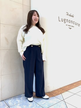 「Te chichi TERRASSE（テチチテラス）のアイテム（その他シューズ）」を使った、せきねさん（レディース・158cm）の冬コーディネート