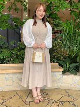 「Te chichi TERRASSE（テチチテラス）のアイテム（ブルゾン）」を使った、せきねさん（レディース・158cm）の春コーディネート