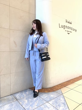 「Te chichi TERRASSE（テチチテラス）のアイテム（テーラードジャケット）」を使った、せきねさん（レディース・158cm）の春コーディネート