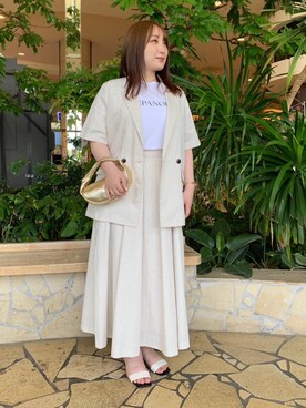 せきねさん（レディース・158cm）の春コーディネート