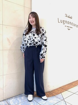 「Te chichi TERRASSE（テチチテラス）のアイテム（その他シューズ）」を使った、せきねさん（レディース・158cm）の冬コーディネート