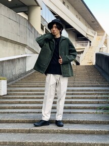 niko andのセットアップ（グリーン系）を使った人気ファッション