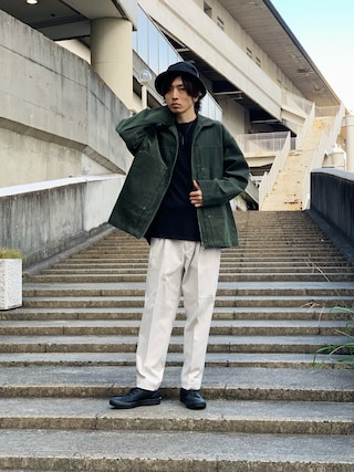 niko andのセットアップ（グリーン系）を使った人気ファッション
