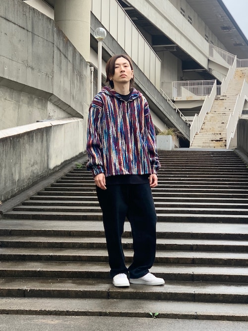 AIVER（アイバー）の「AIVER ニットストライプハーフジップ