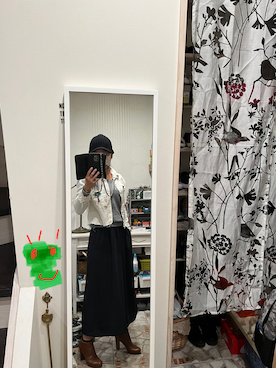 「RCWB（アールシーダブリュービー）のアイテム」を使った、Ladygagaさん（レディース・156cm）の秋コーディネート